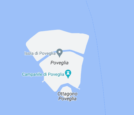 Map of Poveglia Island