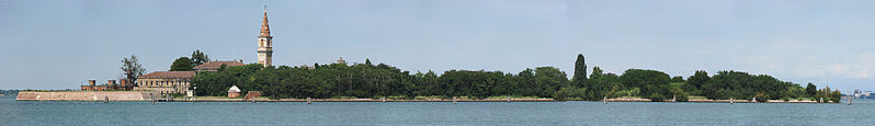 View of Poveglia Island from the water
